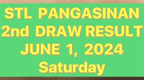 stl pangasinan live draw today|STL Pangasinan result today 2nd draw Live June 27 2024.